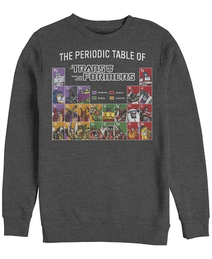 Мужской флисовый свитшот Fifth Sun Transformers, серый