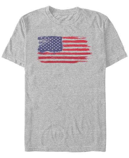 Мужская футболка Generic Additude Brush Stroke Flag, серая