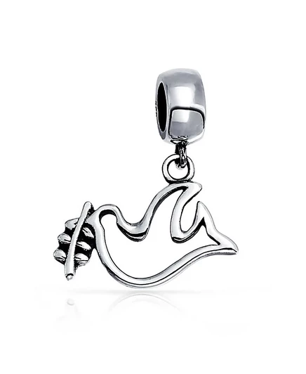 Шарм Bling Jewelry World Peace Dove из стерлингового серебра