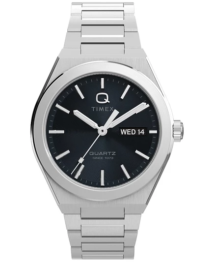 Мужские кварцевые аналоговые часы Timex из нержавеющей стали серебристого цвета, 39 мм, серебристый