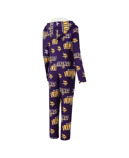 Женский фиолетовый костюм Union Union из микрофлиса на молнии с принтом Minnesota Vikings Roadway от Concepts Sport для женщин фиолетового цвета purple