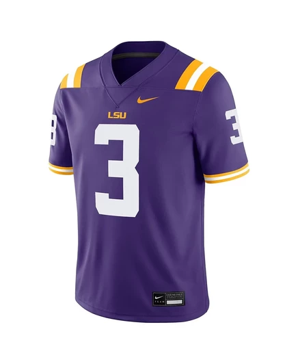Мужская футболка Nike Odell Beckham Jr. фиолетового цвета для игр выпускников LSU Tigers purple