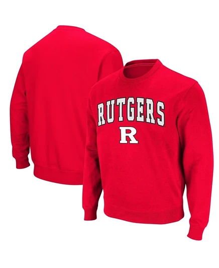Мужская толстовка Colosseum Rutgers Scarlet Knights с круглым вырезом и логотипом Colosseum red