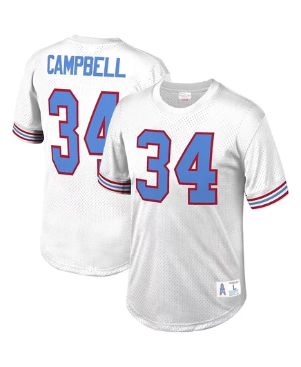 Мужская футболка Mitchell & Ness Earl Campbell White 