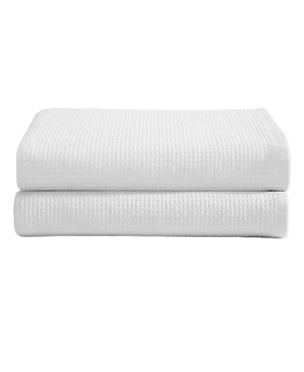 Набор банных полотенец Calvin Klein Eternity Waffle, 163×86 см, белые
