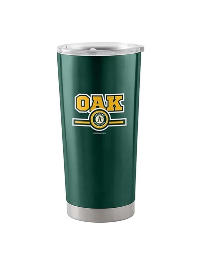 Термокружка Oakland Athletics 590 мл нержавеющая, зеленая