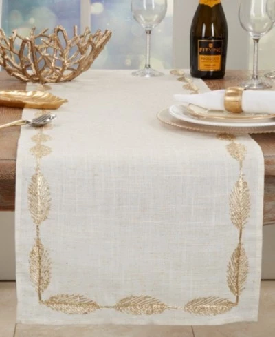 Дорожка на стол Saro Lifestyle Intricate Leaf