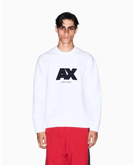Мужской стеганый свитшот AX Armani Exchange, бежевый