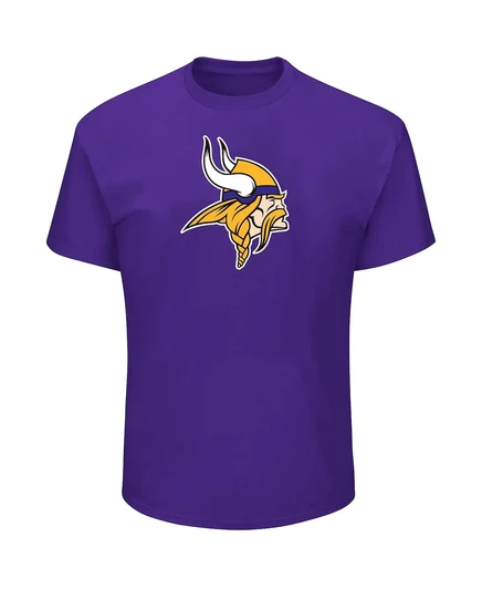 Мужская футболка Fanatics J.J. McCarthy Purple Minnesota Vikings, выбранная на драфте НФЛ 2024 года в первом раунде с большим высоким именем и номером. purple