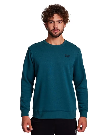 Мужская толстовка с вышитым логотипом на груди retro teal