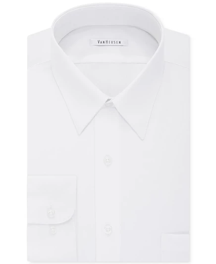Мужская рубашка Van Heusen Poplin свободного кроя, белая