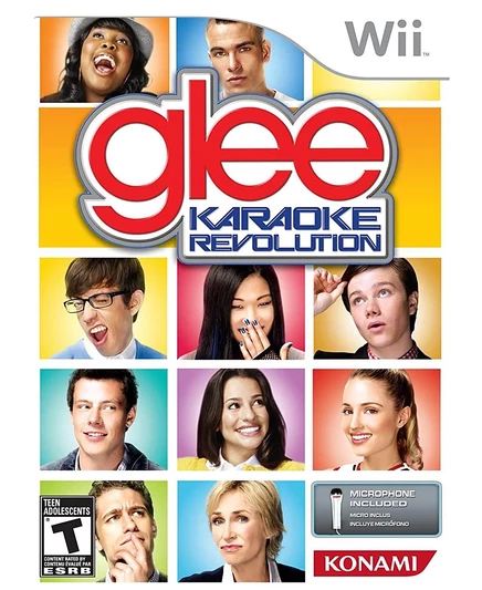 Видеоигра Konami Karaoke Revolution Glee Bundle для Nintendo Wii