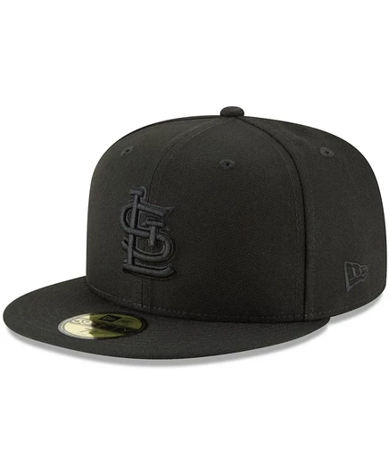 Мужская бейсболка New Era 59FIFTY St. Louis Cardinals, чёрная