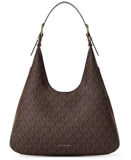 Женская сумка-хобо Michael Kors Nolita большая, коричневая