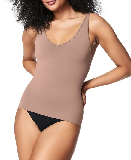 Женская корректирующая майка SPANX Sculpt 10423R, коричневая
