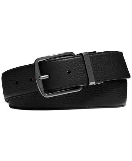 Мужской двусторонний ремень Coach, черный/коричневый