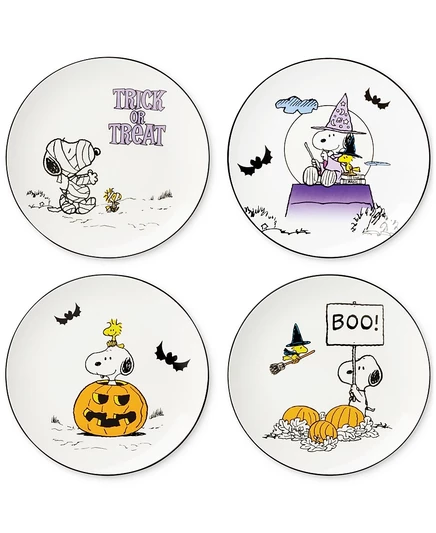 Набор тарелок Lenox The Great Pumpkin, 4 шт., 20 см, кремовые