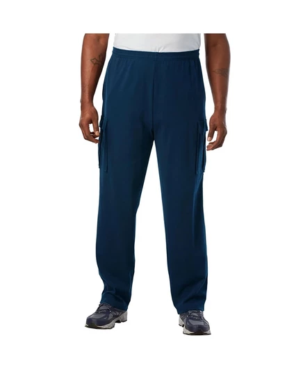 Мужские трикотажные штаны kingsize cargo, синие