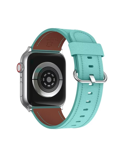 Классический кожаный ремешок Waloo для Apple Watch aqua