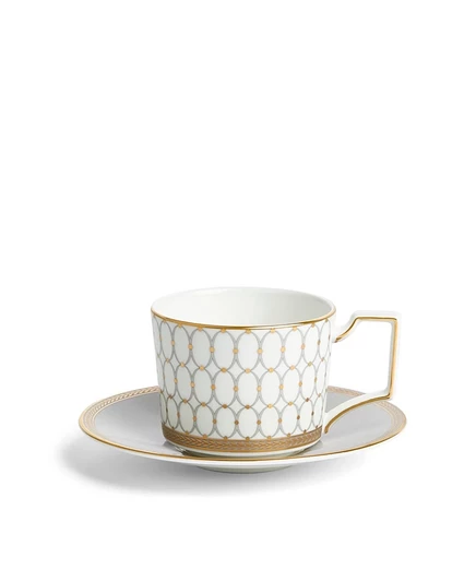 Чайная пара Wedgwood Renaissance Grey, фарфор, многоцветная