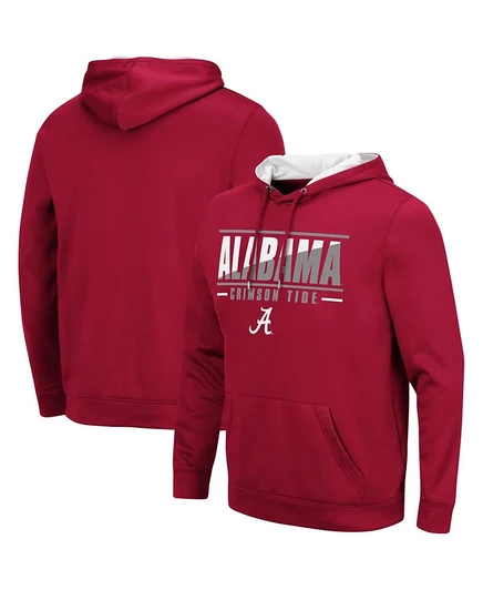 Толстовка-пуловер Colosseum мужская Alabama Crimson Tide Slash Stack 2.0 с капюшоном red