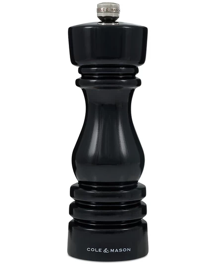 Мельница для перца Cole & Mason London Classic из бука, 18 см, черная