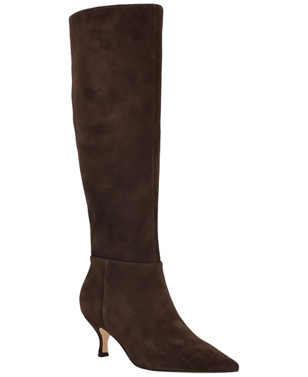 Женские сапоги Nine West Somas, замшевые, темно-коричневые