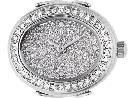 Женские часы-кольцо с мини-кварцевым циферблатом Invicta 49594 серебристого цвета