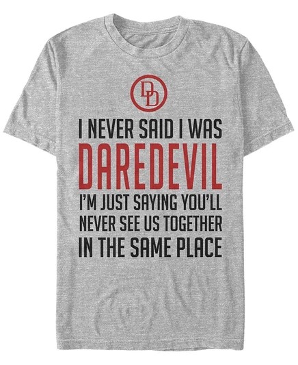 Мужская футболка Fifth Sun Marvel «Daredevil» с коротким рукавом, серая