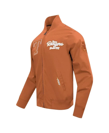 Мужская куртка pro standard paint the city texas rangers, коричневая