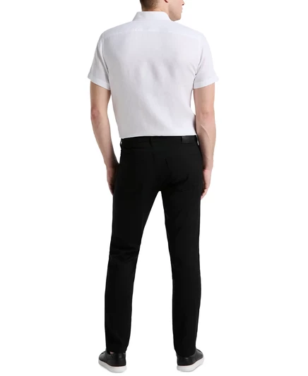 Perry Ellis Мужские брюки Perry Ellis двойного плетения, облегающие фигуру, с 5 карманами black
