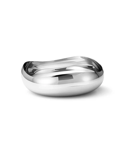 Сервировочная миска Georg Jensen Cobra средняя, серебристая