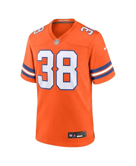 Мужская футболка Nike Jaleel McLaughlin оранжевого цвета из коллекции Denver Broncos Mile High 1977 года выпуска. orange