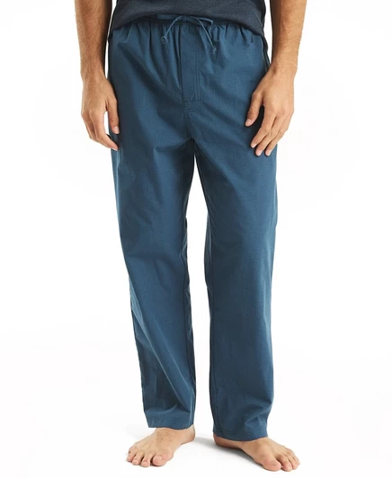 Мужские пижамные брюки Nautica Crafted Poplin, синие
