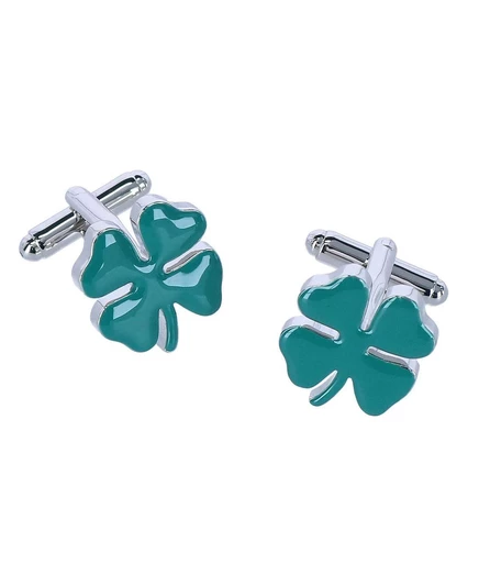 Новые запонки Trafalgar Shay Shamrock green shamrocks