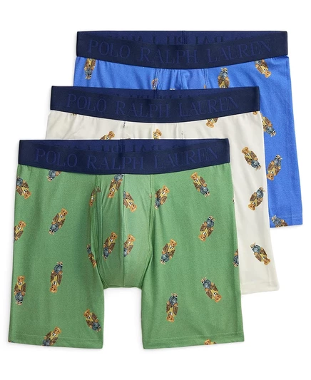 Подарочные мужские трусы-боксеры Polo Ralph Lauren, комплект из 3 предметов.