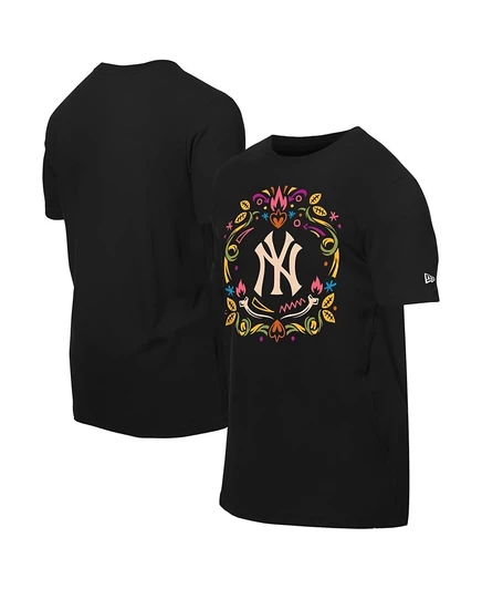 Мужская футболка New Era Yankees Día de los Muertos, черная