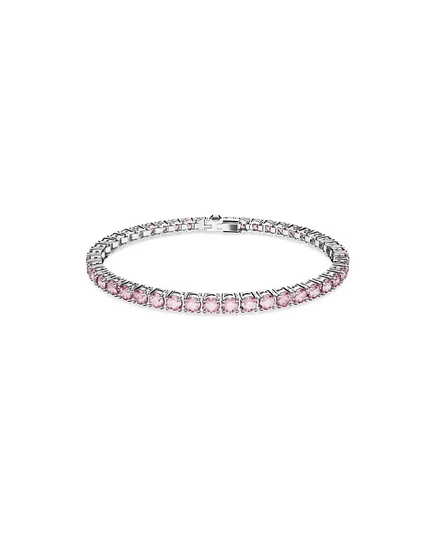 Женский браслет Swarovski Matrix Tennis, розовый