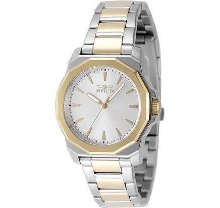 Женские часы Invicta 49088 Speedway Quartz с серебряным циферблатом и 3 стрелками, золотые