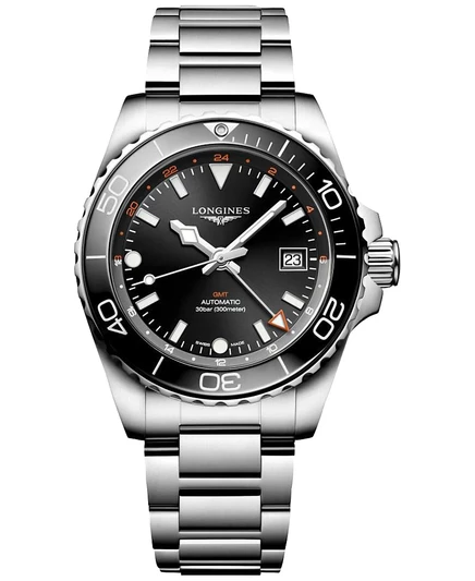 Мужские часы Longines HydroConquest автомат 41 мм, черный