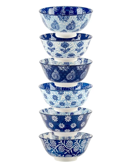 Набор мисок Certified International Carnival Blue, 6 шт., синий