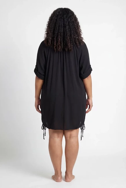 Купальники для всех больших размеров Abigail Cover Up Tunic black