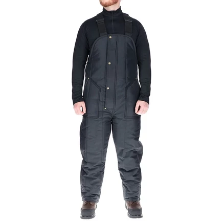 Мужская одежда RefrigiWear Мужской полукомбинезон с утеплением из железного туфа -50°F для защиты от холода, прочная рабочая одежда blue