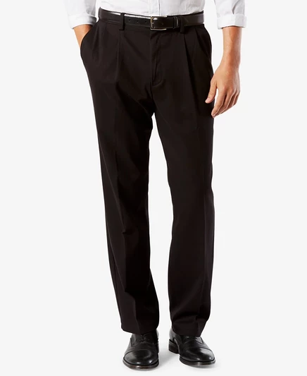 Мужские брюки Dockers Easy Classic плиссированные, черные