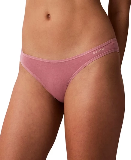 Calvin Klein Women's Low-Rise Bikini Underwear QD5126 pink