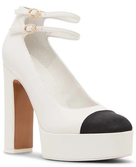Женские туфли-лодочки Mary-Jane от Steve Madden на платформе с круглым носком от Peyton, белые