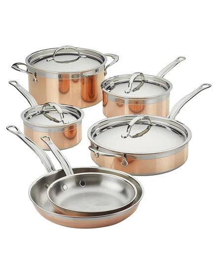 Набор посуды Hestan CopperBond, 10 предметов, медный
