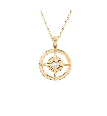 Женская подвеска Little Sky Stone Compass, позолоченная