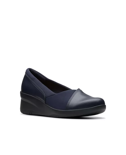 Женские балетки Clarks из коллекции Suttyn Walk Shoes navy leather