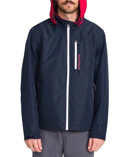 Мужская куртка Nautica Sailing с капюшоном, синяя